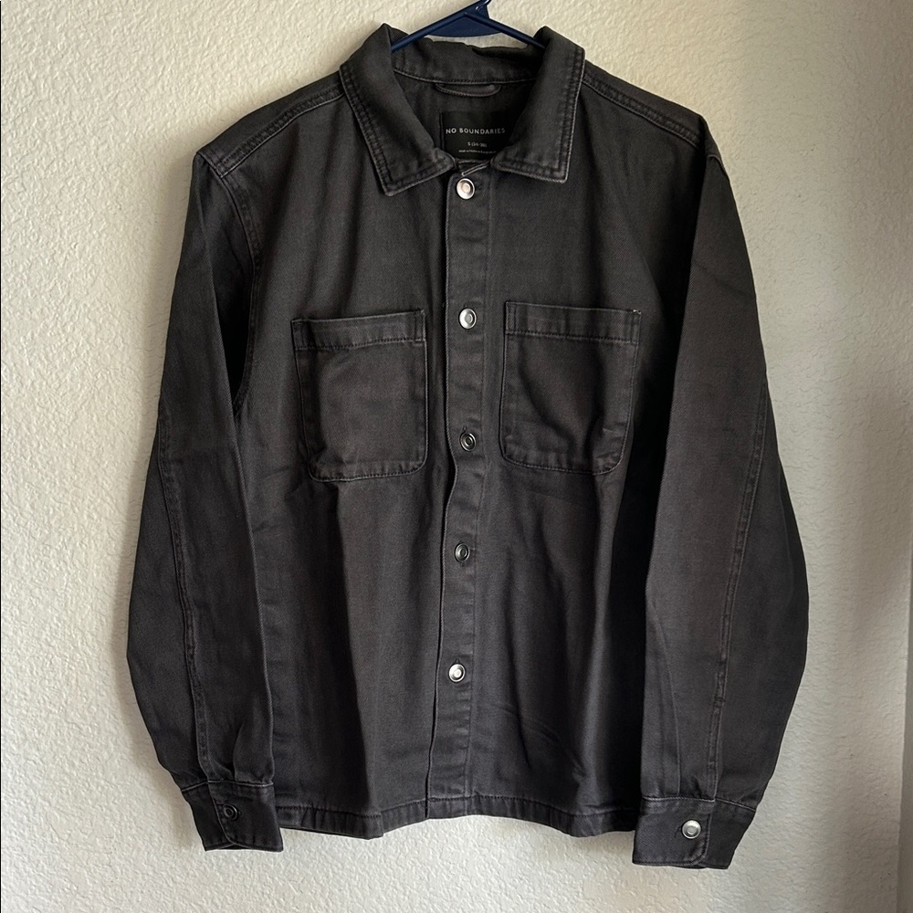 No Boundaries Black Twill Jacket